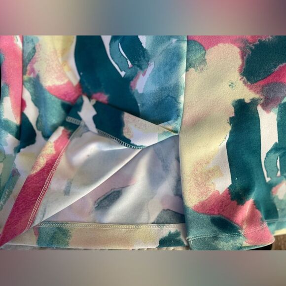 Apt. 9 Sleeveless Brush Stroke Print Dress. Size 6 - Picture 6 of 6